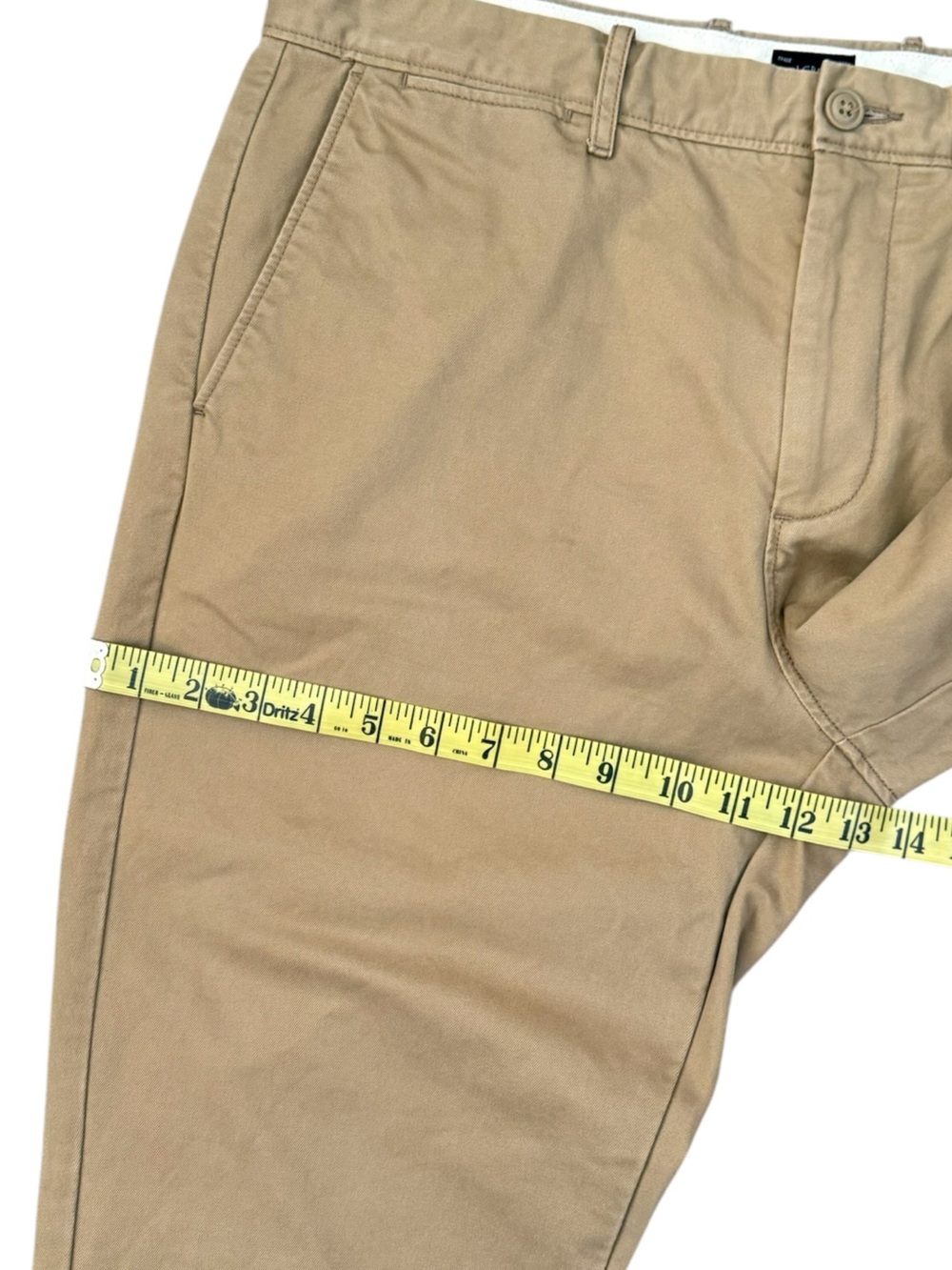 J. Crew 770 Straight Broken-In Chino Pants Khaki Tan 34x34 100% Cotton - Picture 12 of 15